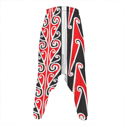 Maori Tribal Print Hammer Pants