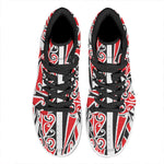 Maori Tribal Print High Top Leather Sneakers