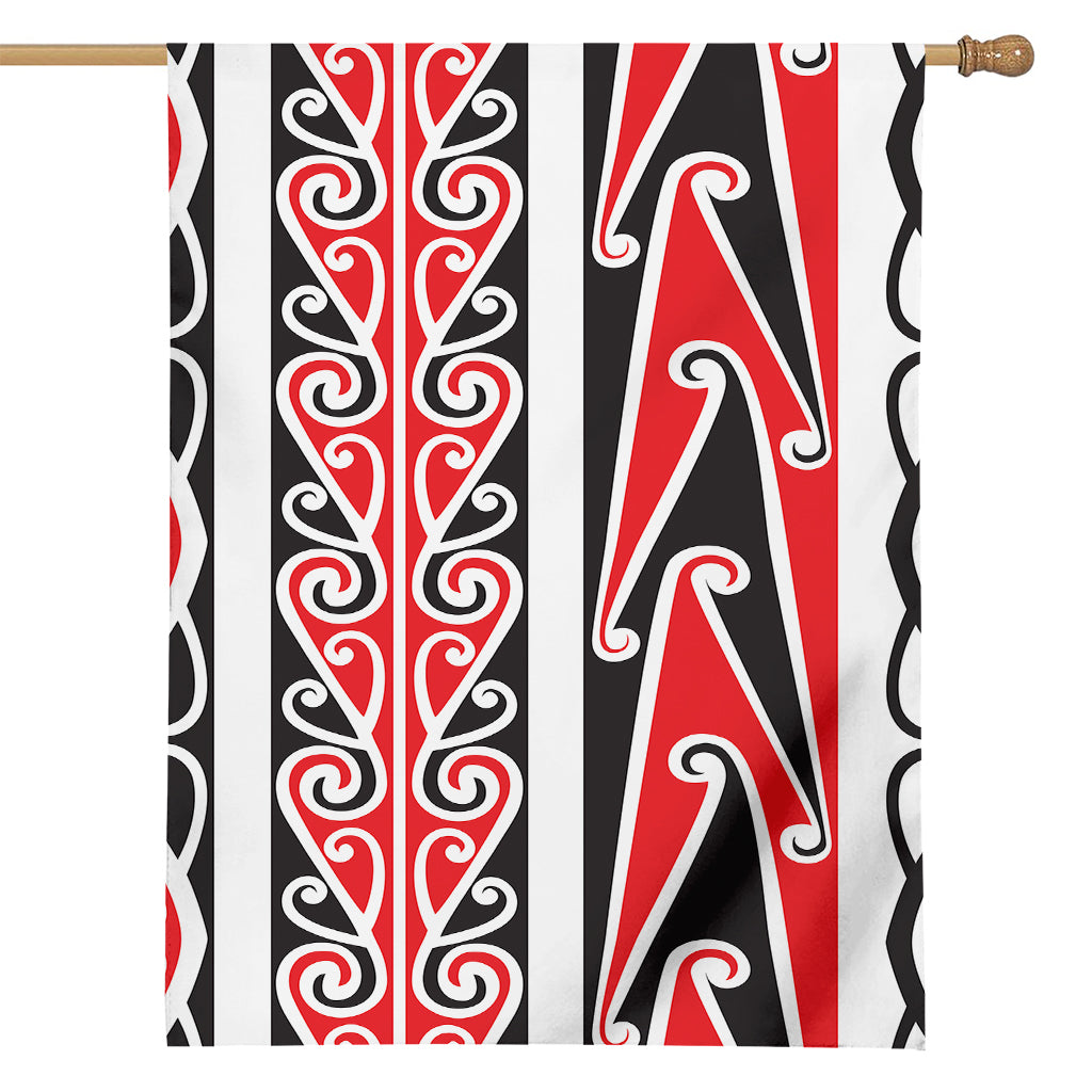 Maori Tribal Print House Flag