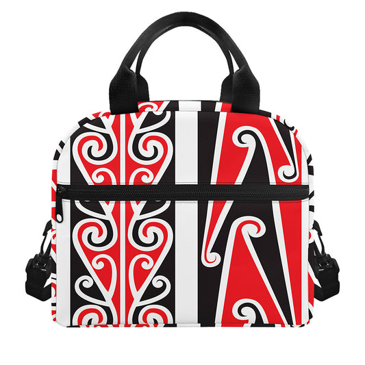 Maori Tribal Print Insulated Lunch Bag