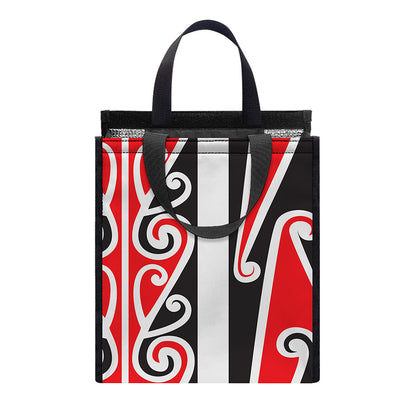 Maori Tribal Print Insulated Lunch Tote