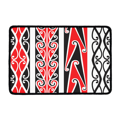 Maori Tribal Print Kitchen Mat