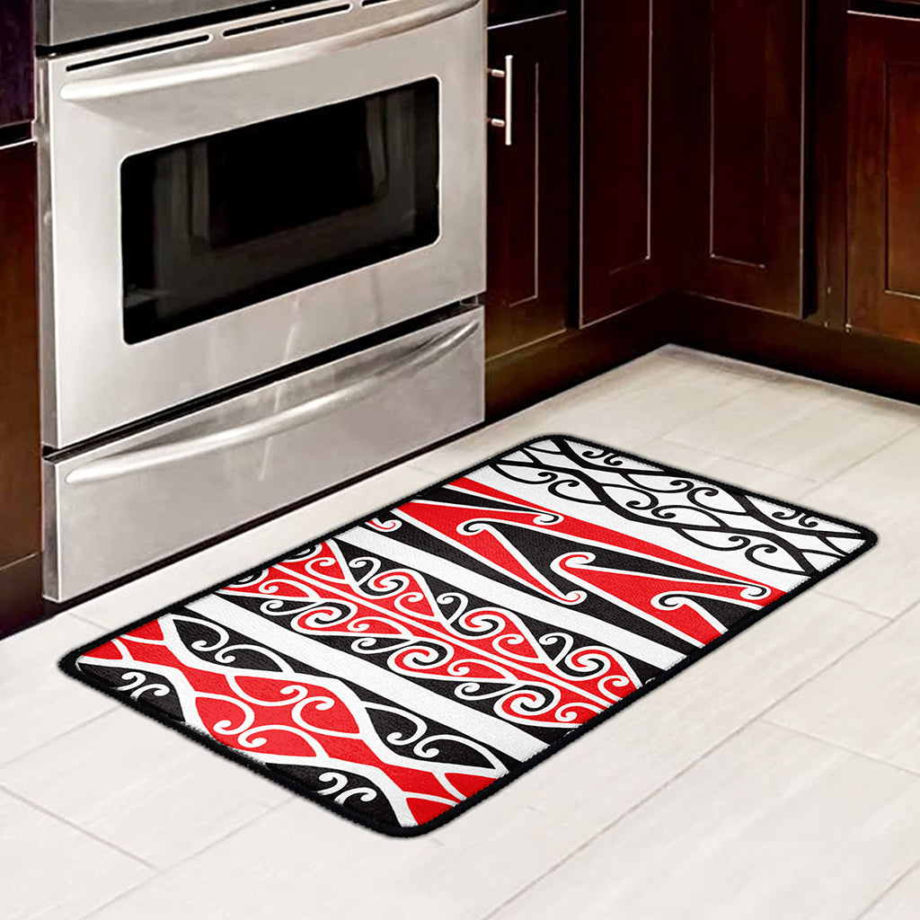 Maori Tribal Print Kitchen Mat