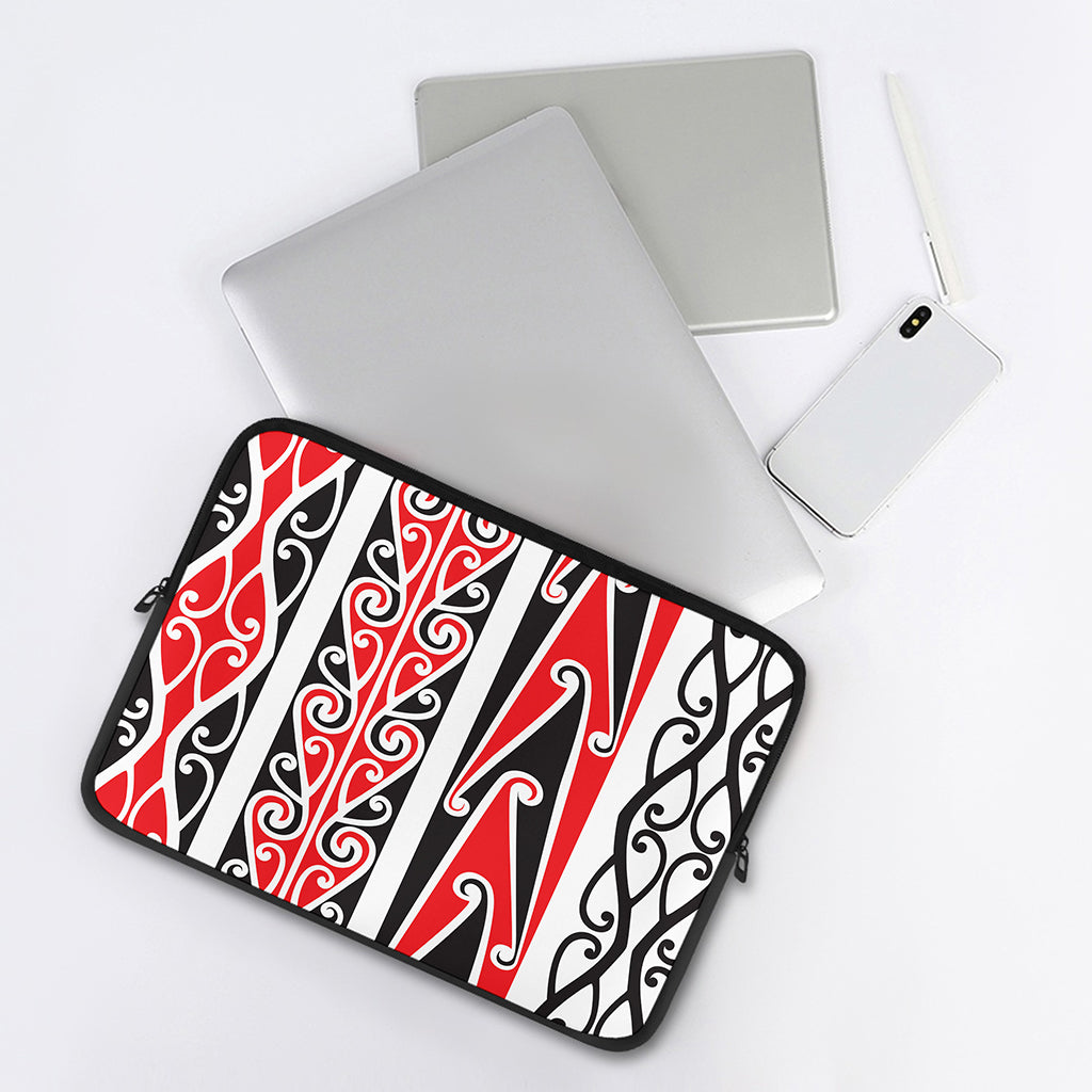 Maori Tribal Print Laptop Sleeve