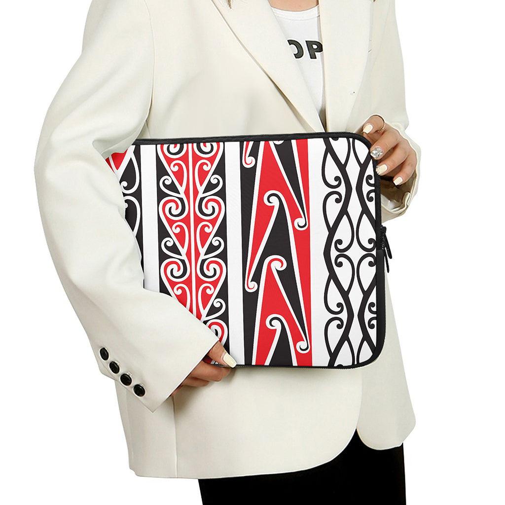 Maori Tribal Print Laptop Sleeve