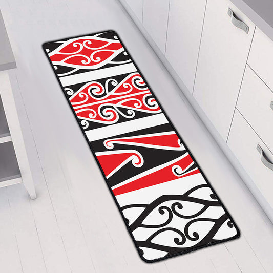 Maori Tribal Print Long Kitchen Mat