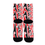 Maori Tribal Print Long Socks