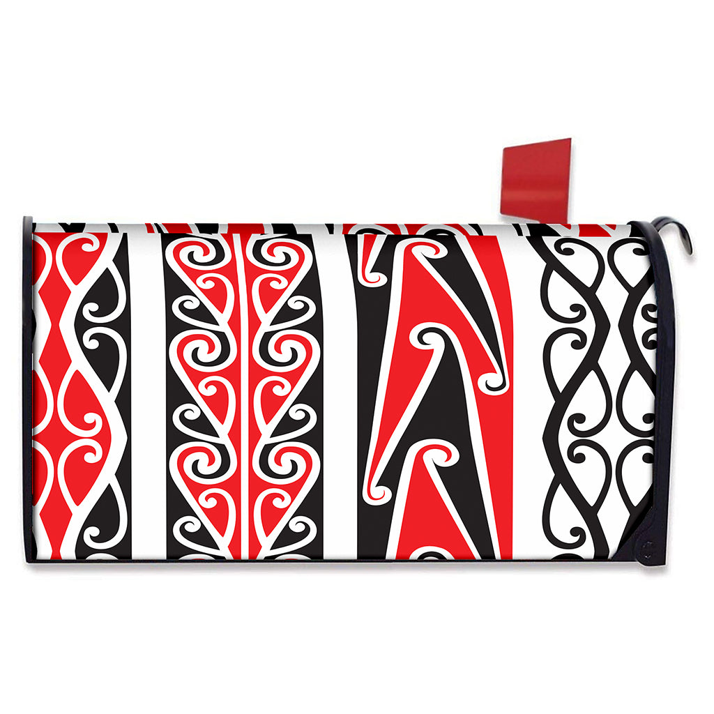 Maori Tribal Print Mailbox Cover