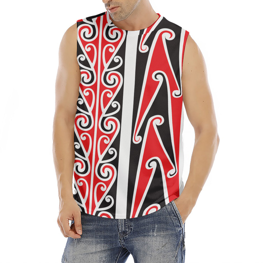 Maori Tribal Print Men's Fitness Tank Top