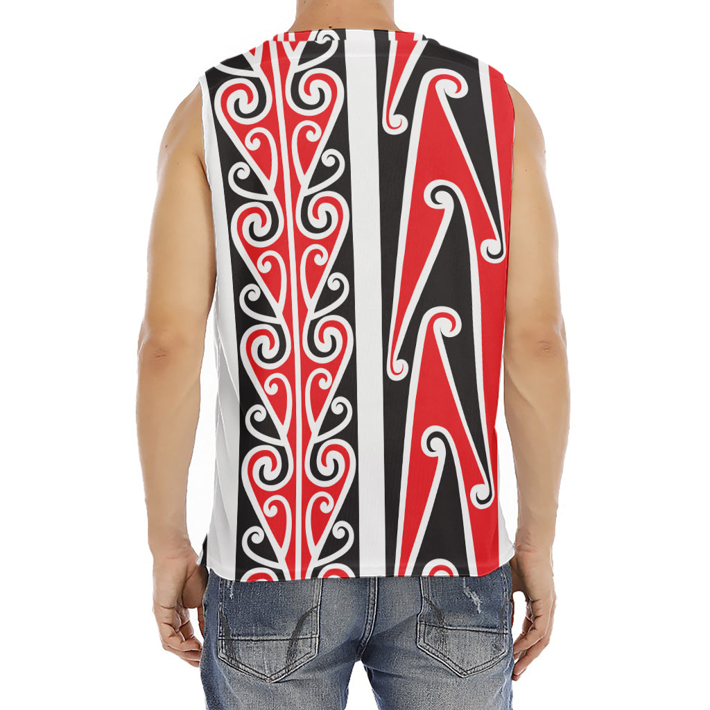 Maori Tribal Print Men's Fitness Tank Top