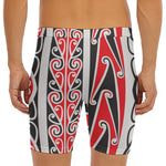 Maori Tribal Print Men's Long Boxer Briefs