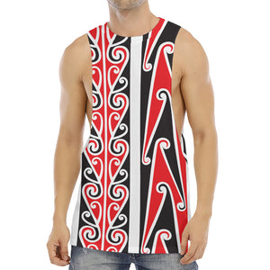 Maori Tribal Print Men's Muscle Tank Top