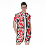 Maori Tribal Print Men's Rompers