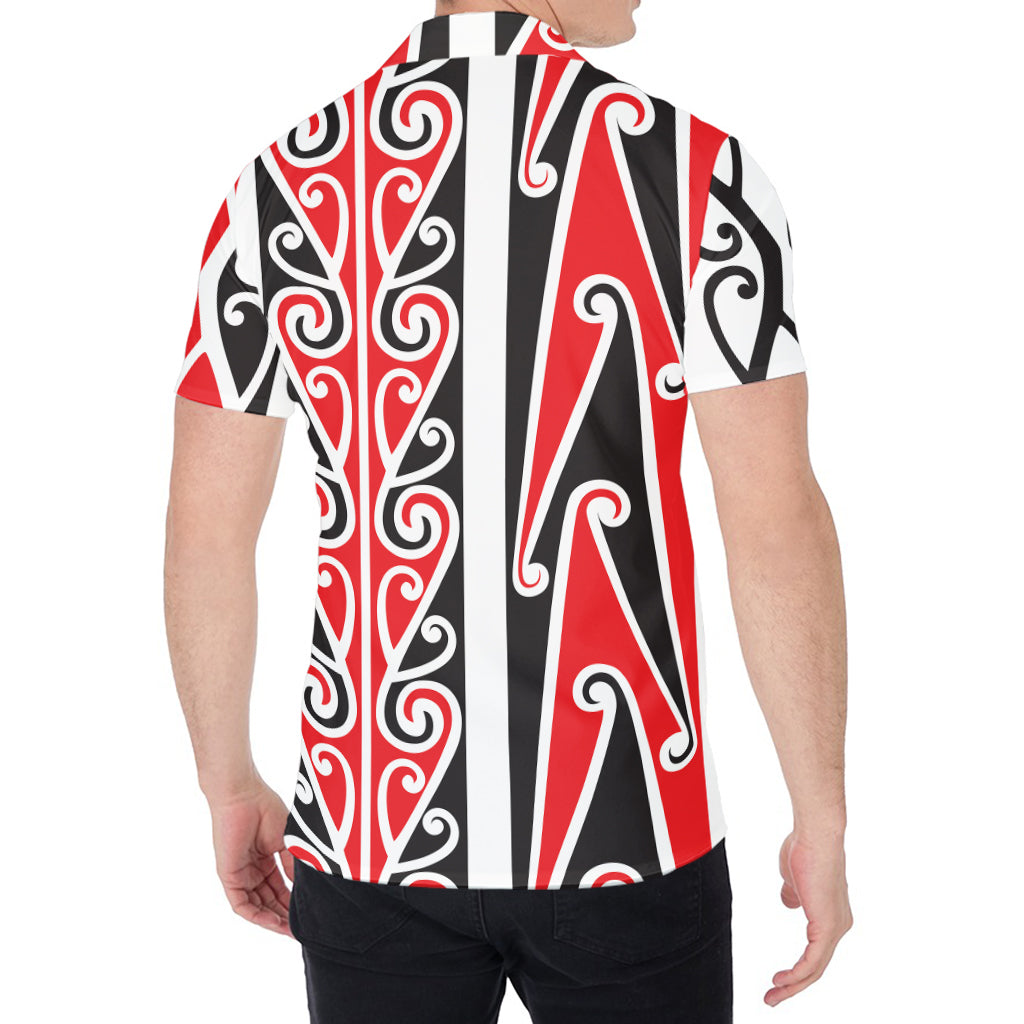 Maori Tribal Print Men's Shirt