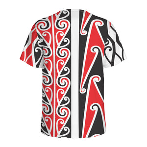 Maori Tribal Print Men's Sports T-Shirt