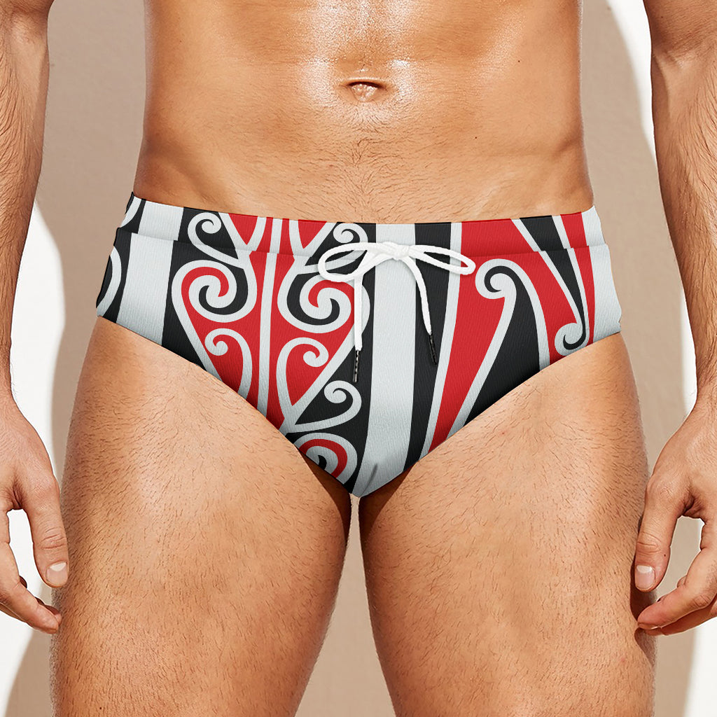 Maori Tribal Print Men's Swim Briefs