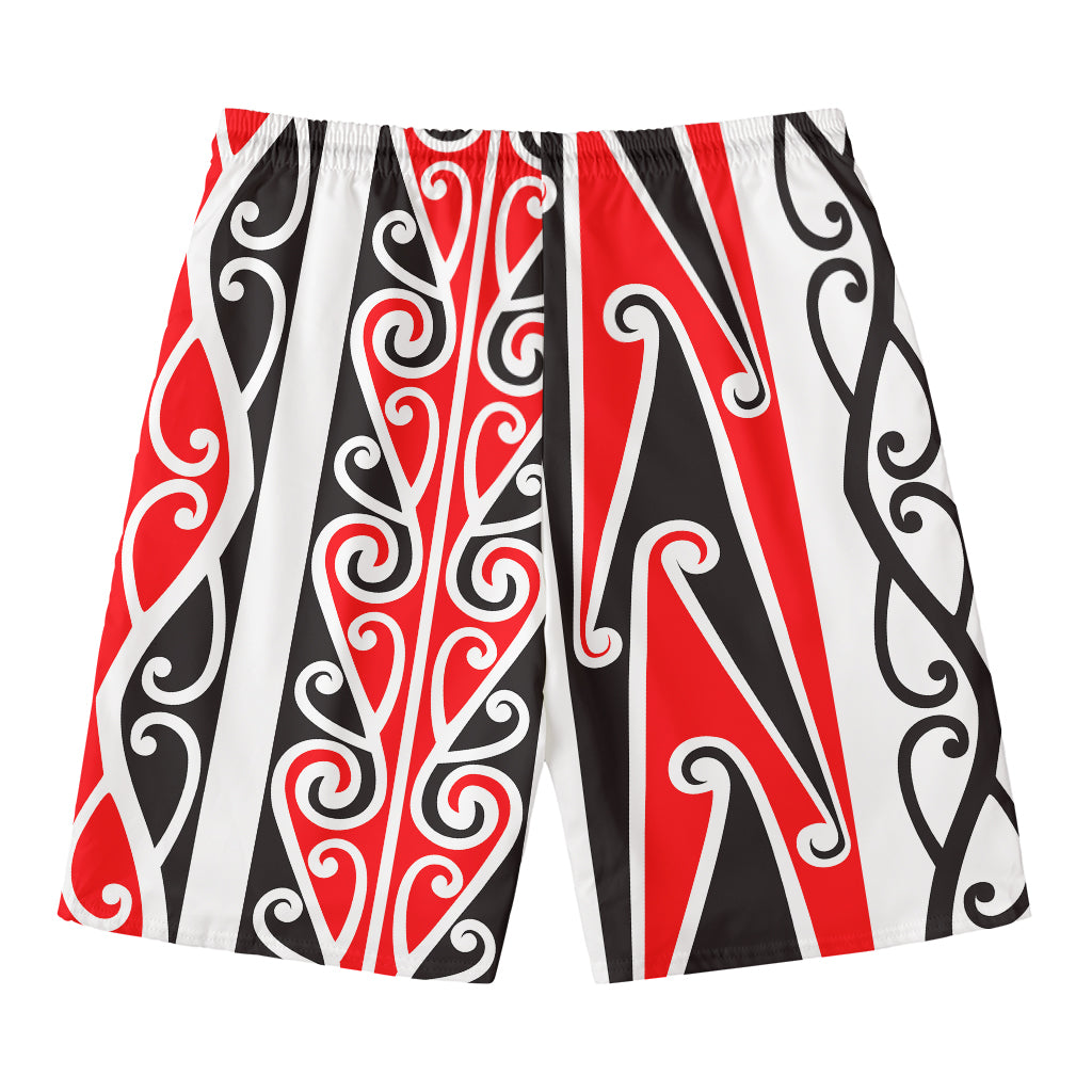 Maori Tribal Print Men's Swim Trunks