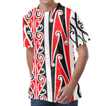 Maori Tribal Print Men's Velvet T-Shirt