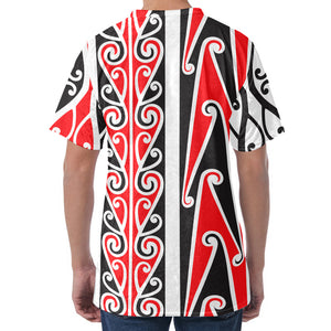 Maori Tribal Print Men's Velvet T-Shirt