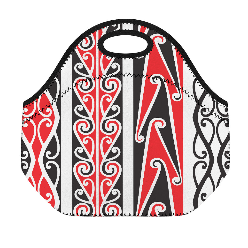 Maori Tribal Print Neoprene Lunch Bag