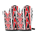 Maori Tribal Print Oven Mitts