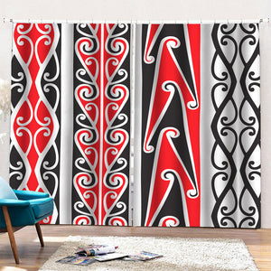 Maori Tribal Print Pencil Pleat Curtains