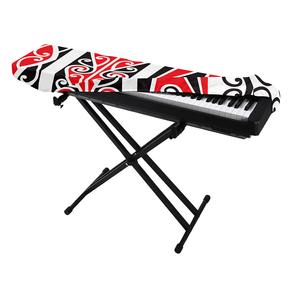 Maori Tribal Print Piano Keyboard Cover