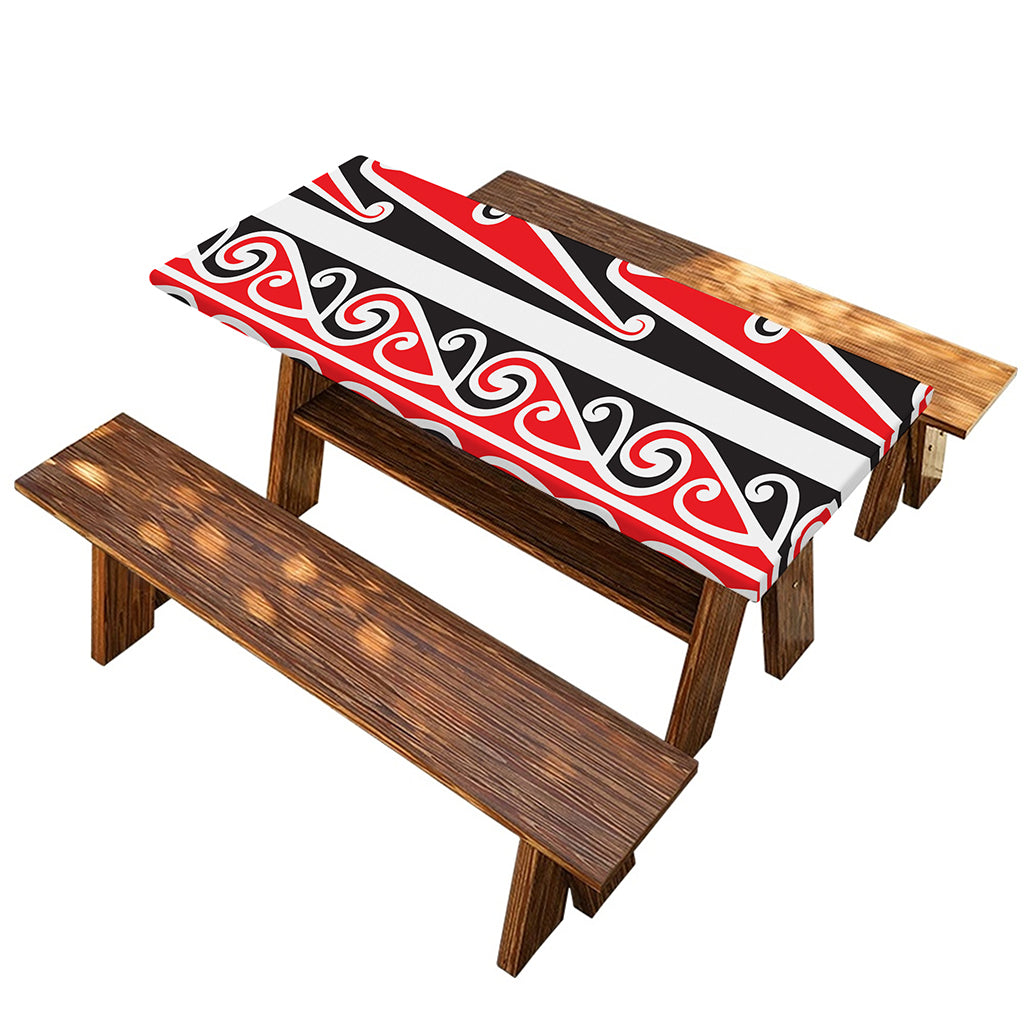 Maori Tribal Print Picnic Table Cover