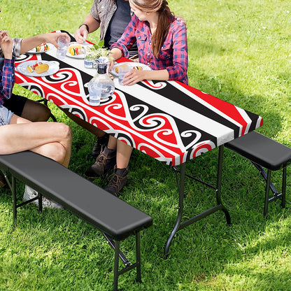 Maori Tribal Print Picnic Table Cover