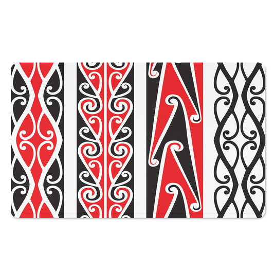 Maori Tribal Print Polyester Doormat