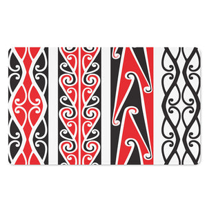 Maori Tribal Print Polyester Doormat