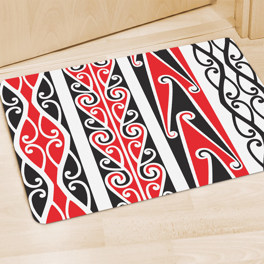 Maori Tribal Print Polyester Doormat