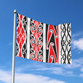 Maori Tribal Print Polyester Flag