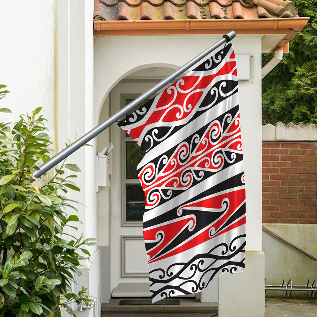 Maori Tribal Print Polyester Flag