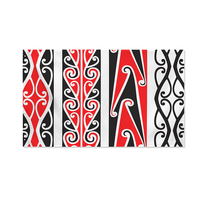 Maori Tribal Print Polyester Flag