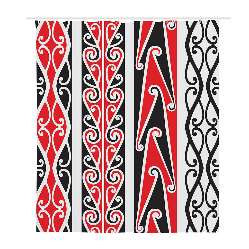 Maori Tribal Print Polyester Shower Curtain