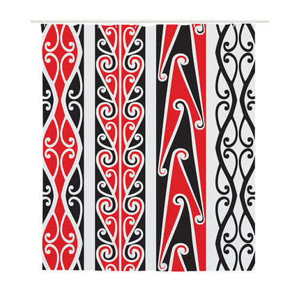 Maori Tribal Print Polyester Shower Curtain