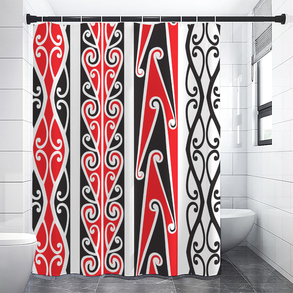 Maori Tribal Print Premium Shower Curtain