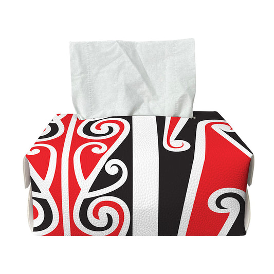 Maori Tribal Print Rectangle Tissue Box Cover