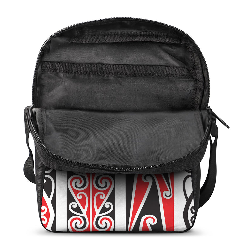 Maori Tribal Print Rectangular Crossbody Bag