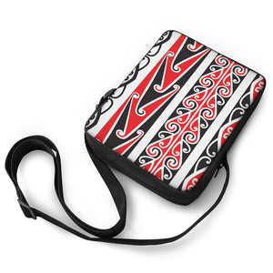 Maori Tribal Print Rectangular Crossbody Bag