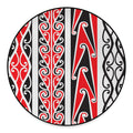 Maori Tribal Print Round Floor Mat
