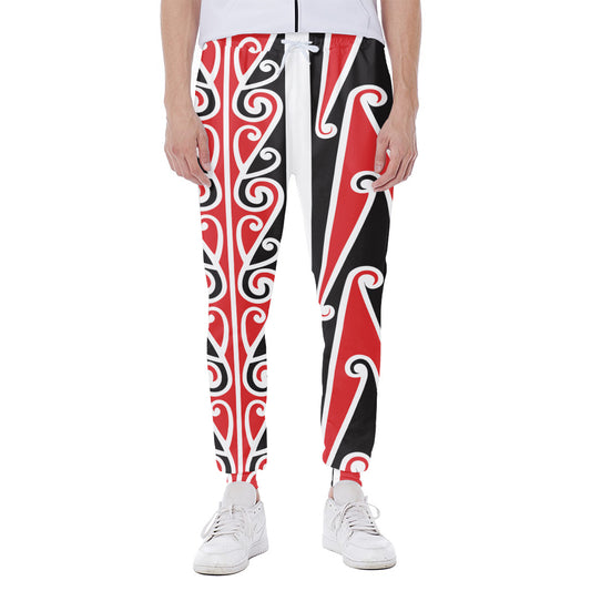 Maori Tribal Print Scuba Joggers