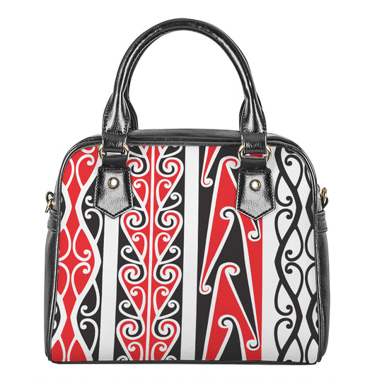 Maori Tribal Print Shoulder Handbag