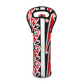Maori Tribal Print Single Neoprene Wine Tote