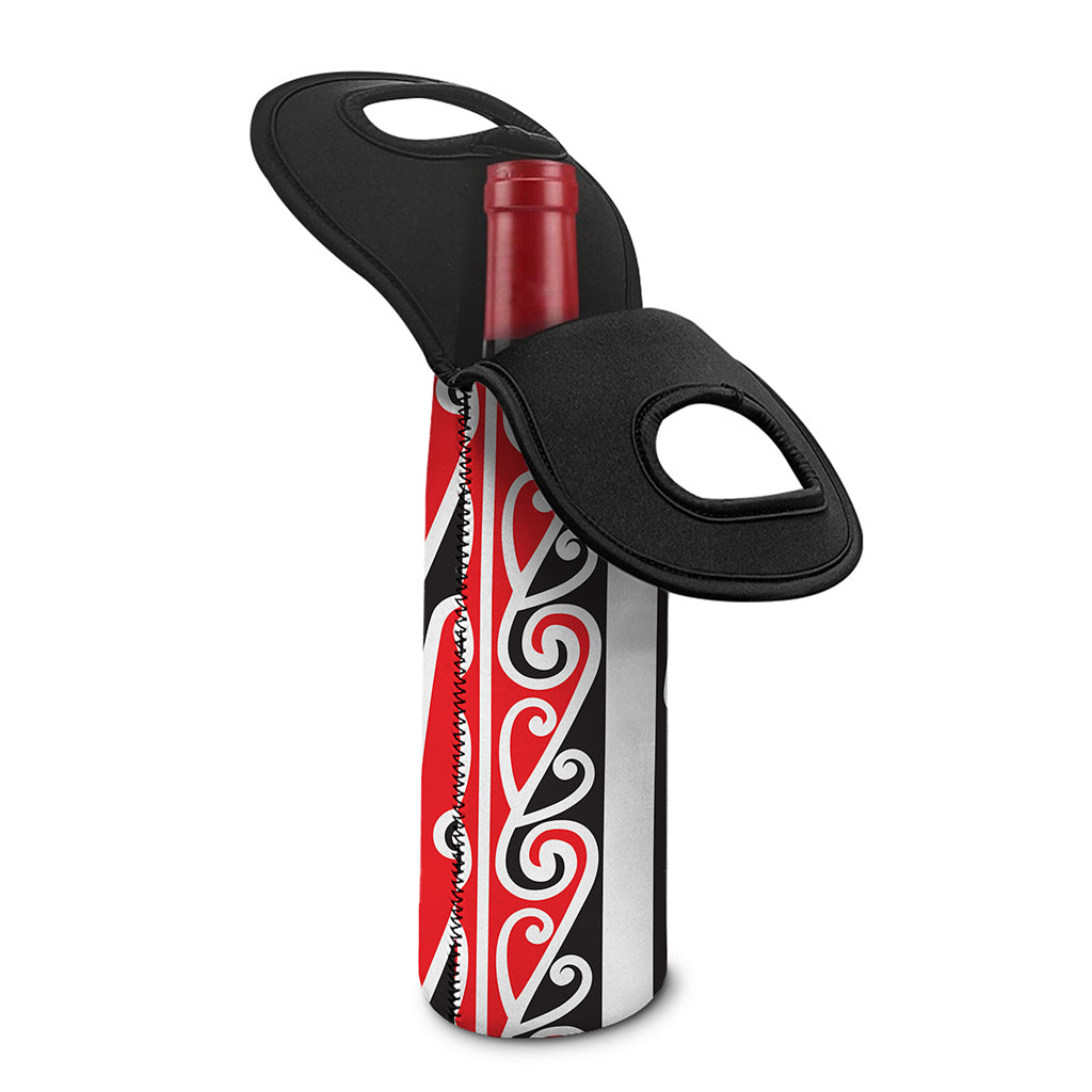 Maori Tribal Print Single Neoprene Wine Tote