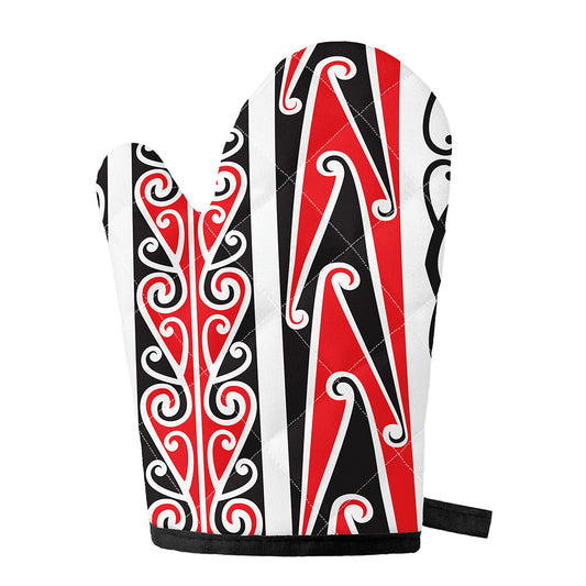 Maori Tribal Print Single Oven Mitt