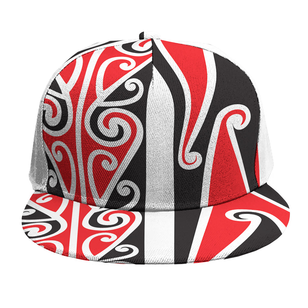 Maori Tribal Print Snapback Cap