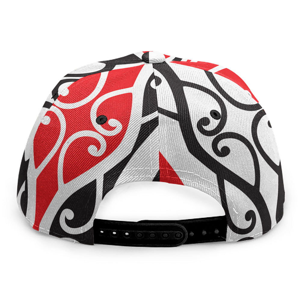 Maori Tribal Print Snapback Cap