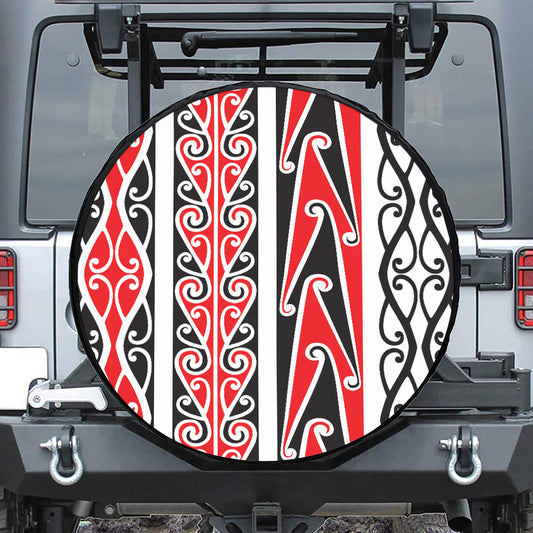 Maori Tribal Print Tire Cover